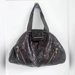 MATT & NAT Vegan Leather Crinkle Everyday/Work Brown Bag NEW